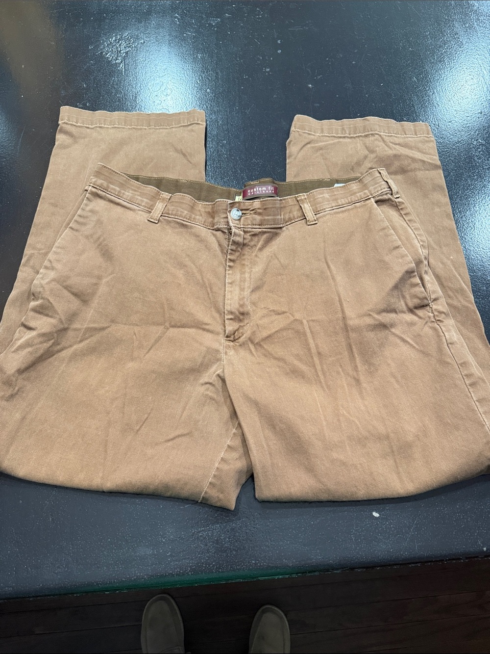 Lee Brown Straight-Leg Chino Pants